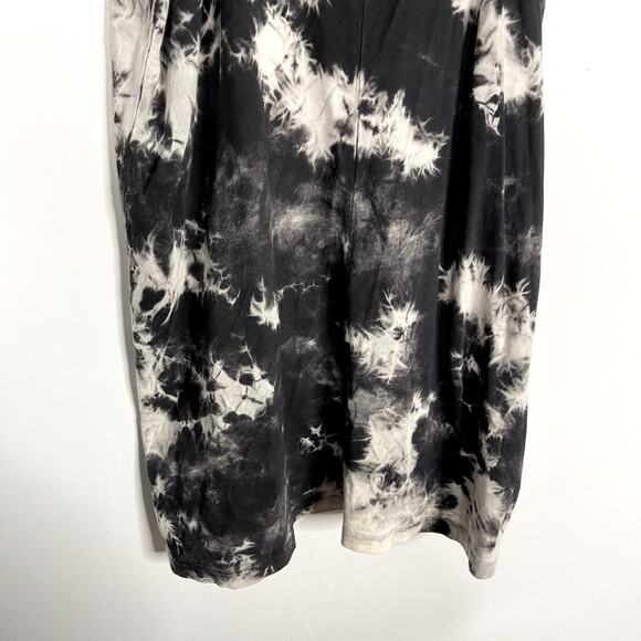 Urban Outfitters Medium Black Gray Tie Dye Keyhole Back Tank Top Dress Crew Neck - Picture 7 of 10